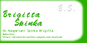brigitta spinka business card